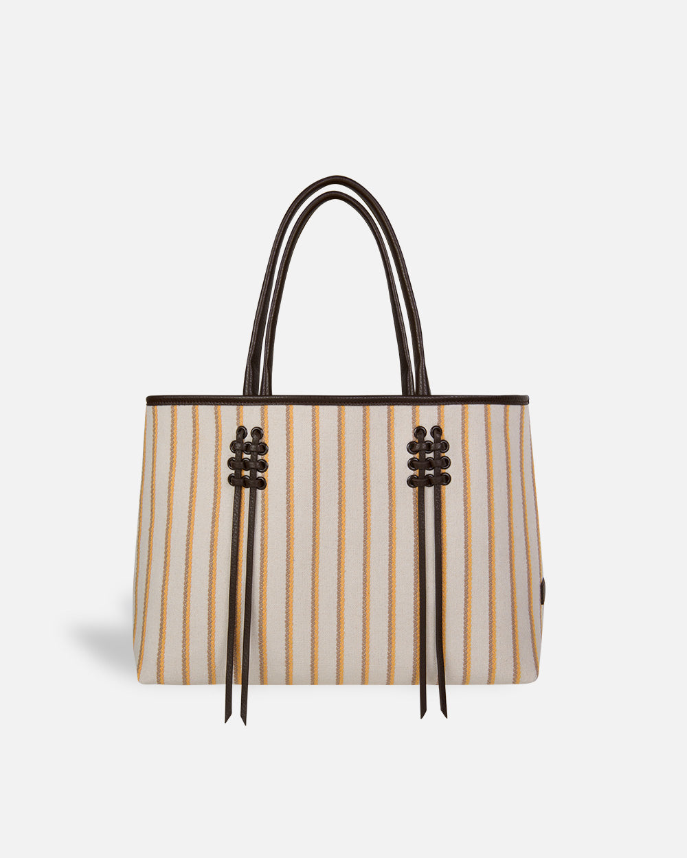 Benat Basket Small Beige Bag