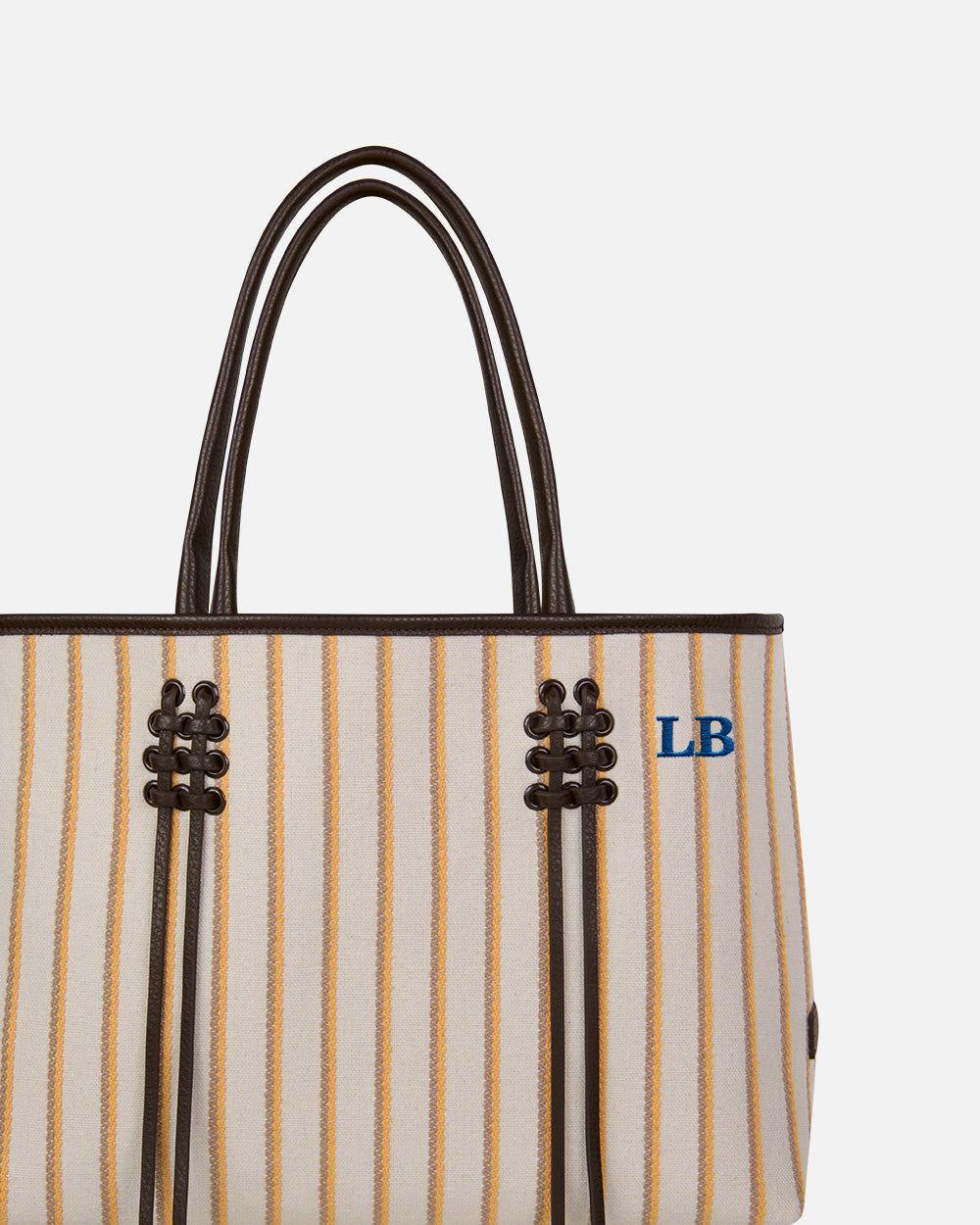 Benat Basket Small Beige Bag