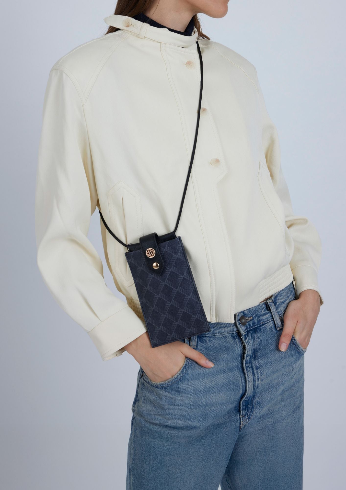 Étui pour téléphone portable avec fermoir Kensington Dark