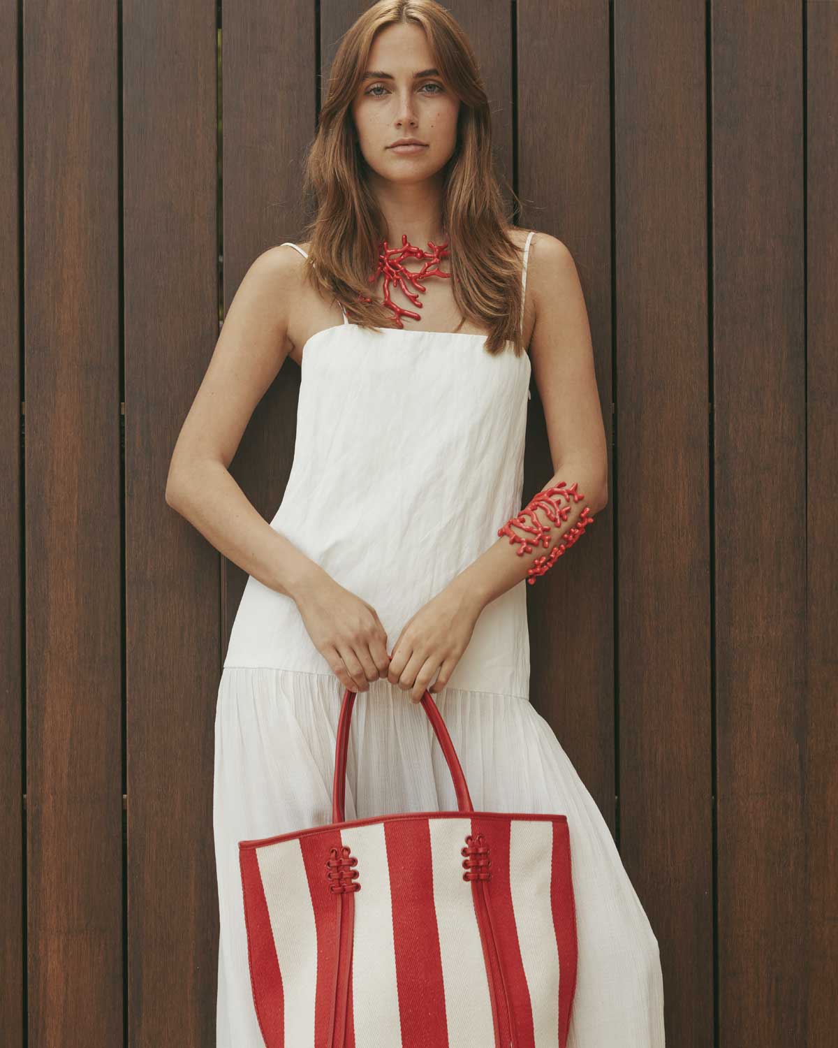 Le Marais Bucket Sac à main rouge