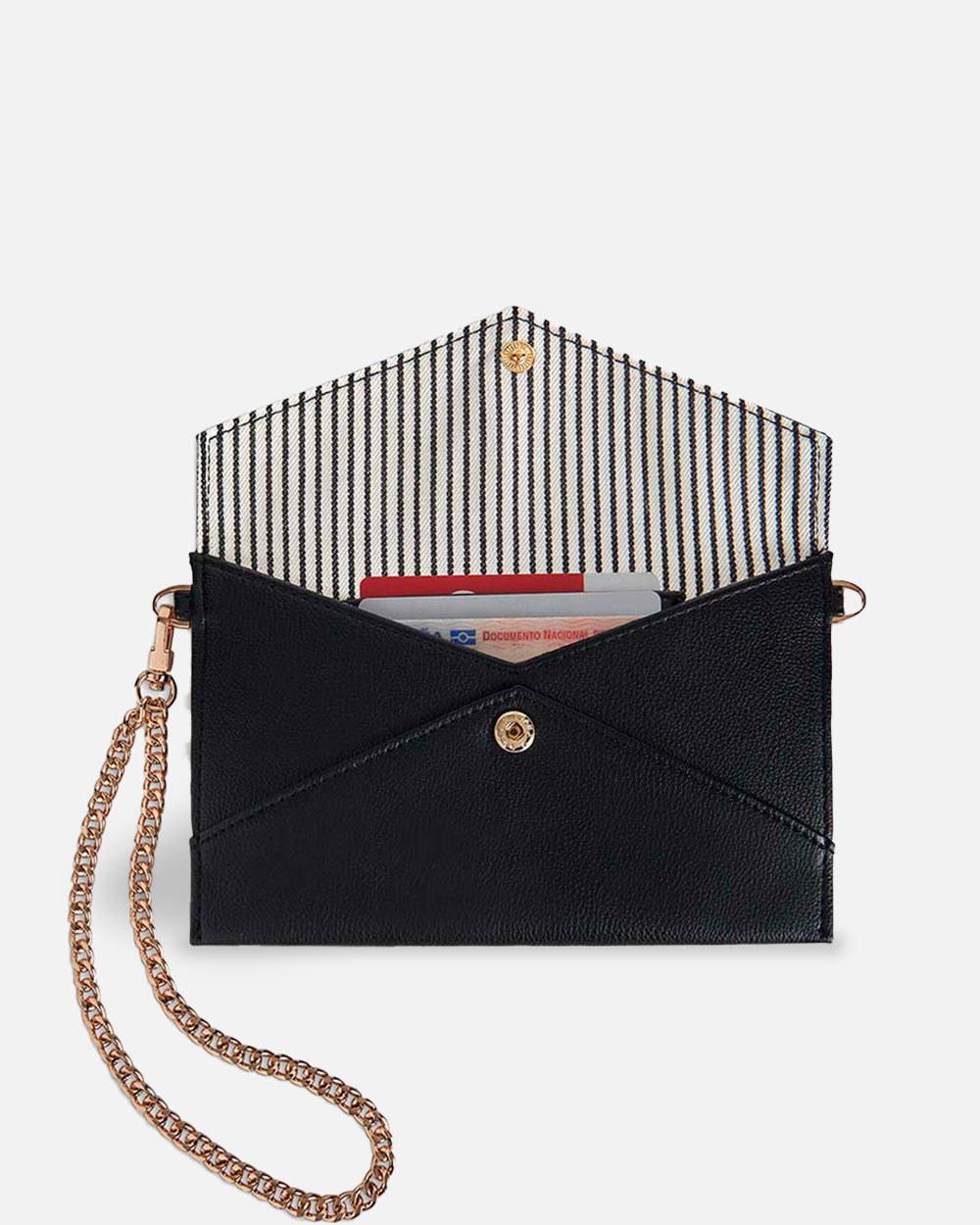 sac messager noir pour femme, intérieur en matériaux recyclés