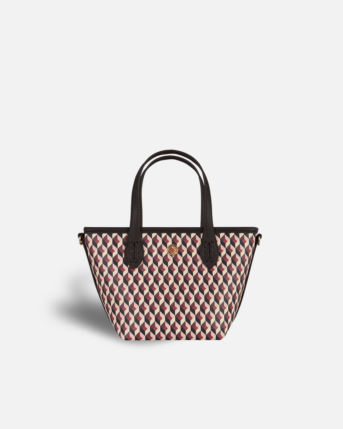 Mini sac à imprimé géométrique cherry