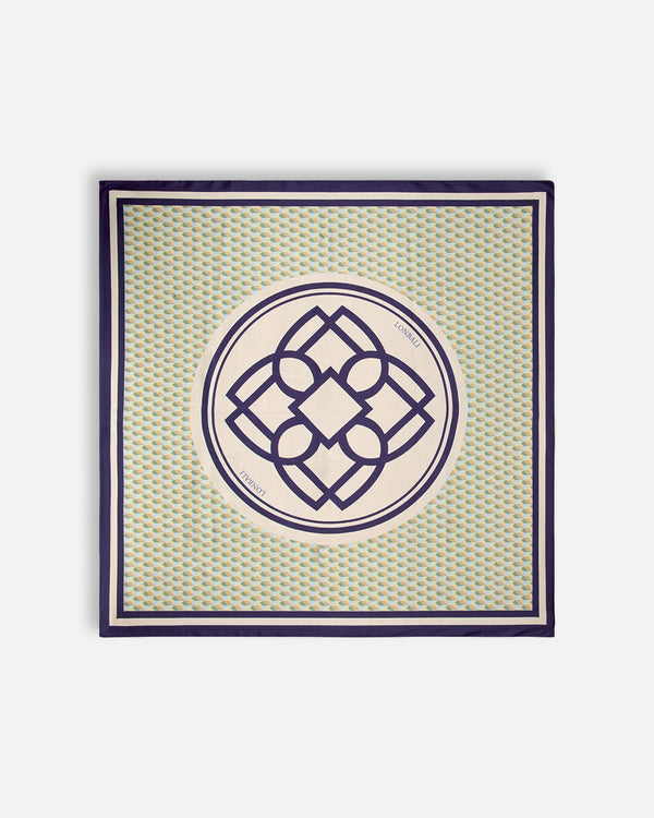FOULARD CARRÉ BORN LIME