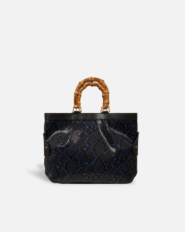 Sac fourre-tout moyen en serpent Navy