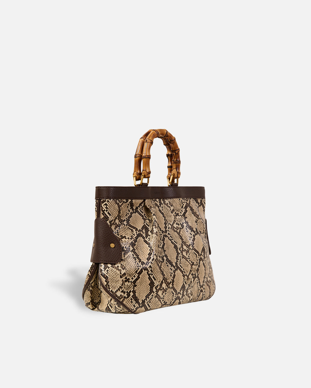 Medium Tote Snake Beige Bag