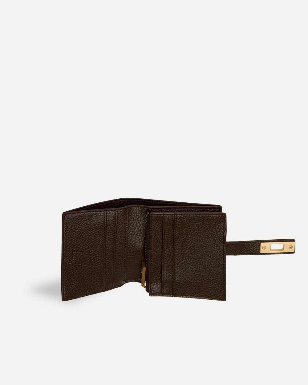 Portefeuille en serpent beige