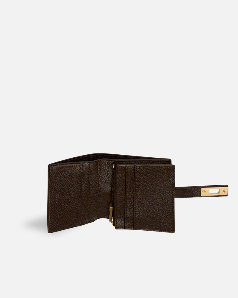 Billetera Snake Beige