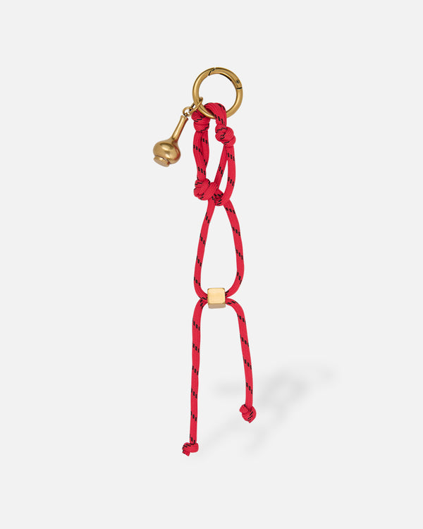Breloque Double Nœud Rouge