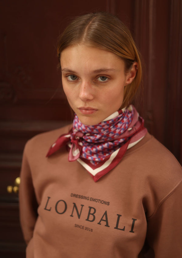 FOULARD CARRÉ BORN BERRY