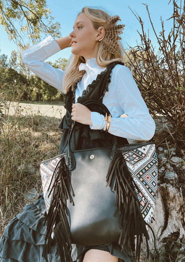 Bonnie Ethnic Sac à main noir