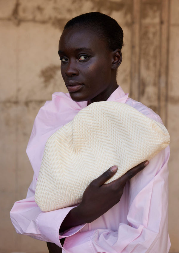 Pochette Marrakech Blanc cassé
