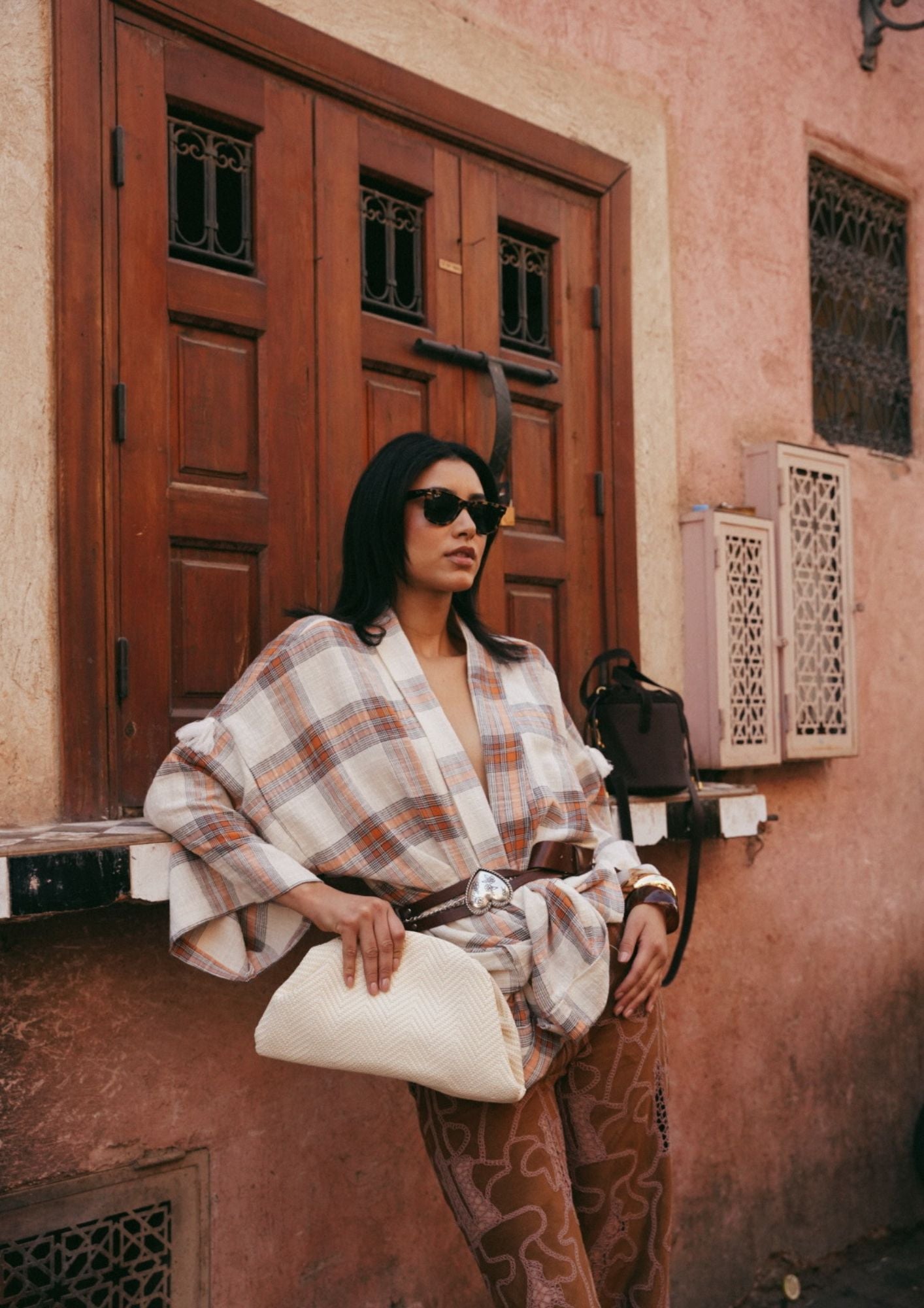 Pochette Marrakech Blanc cassé