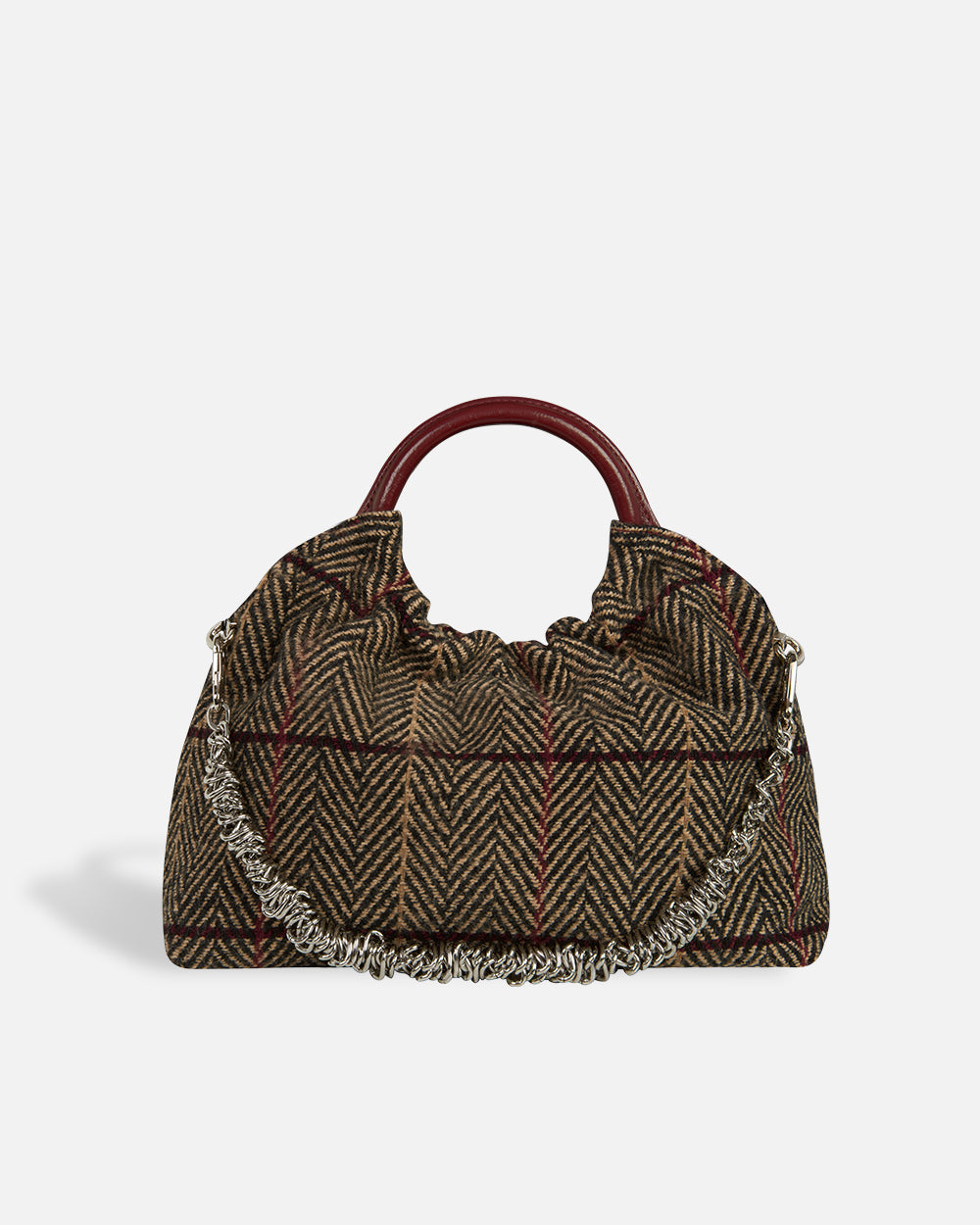 Sac Lucca Grand Tartan Rouge