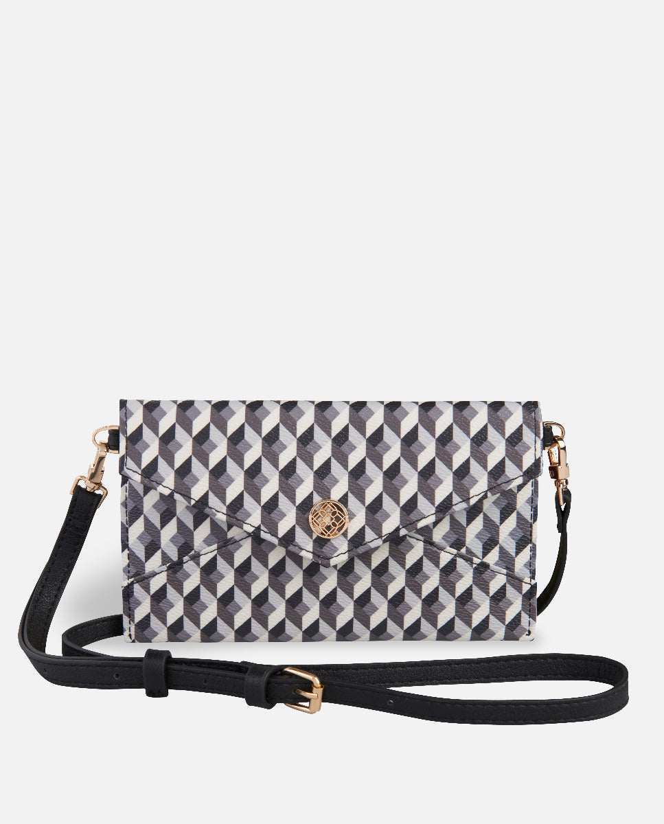 XXL Portefeuille pour femmesBorn BW Noir avec drapeau