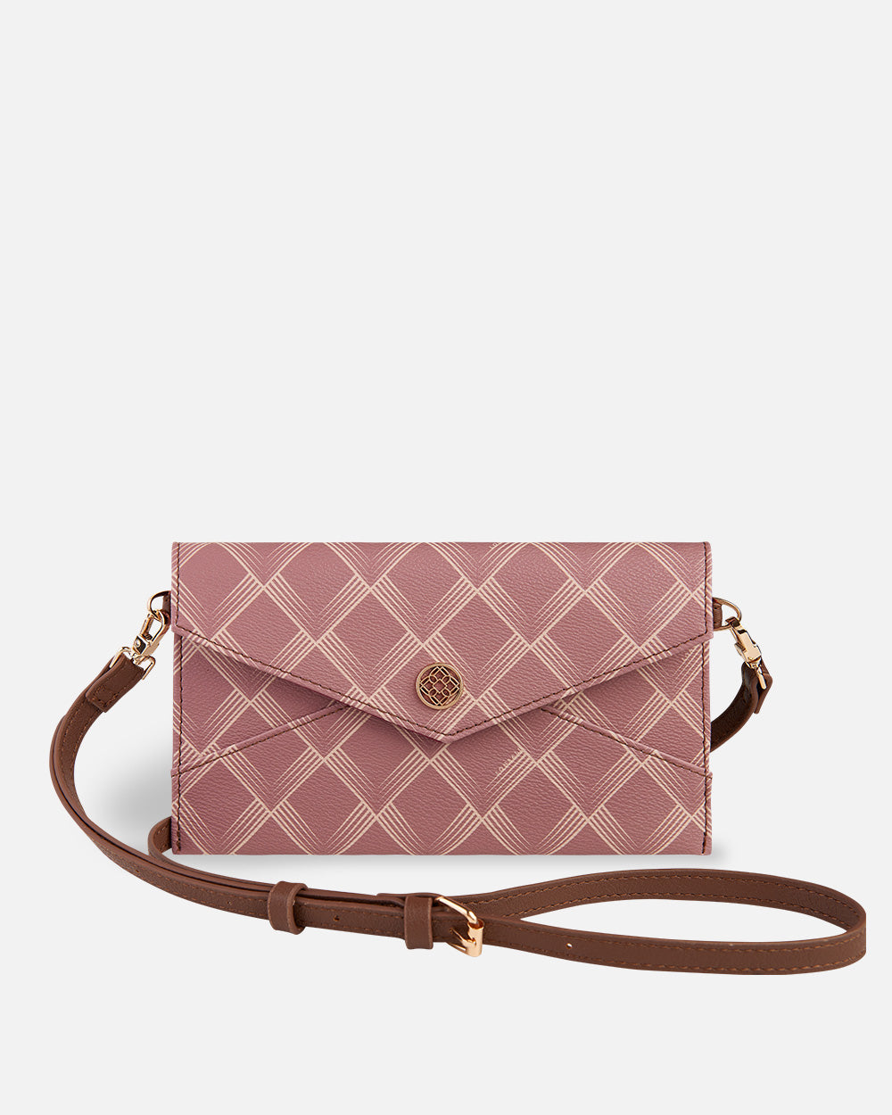 sac à bandoulière nude foncé pour femmes avec fermeture à bouton