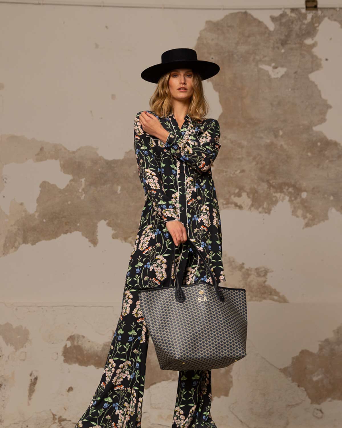 Kubu Sac shopper bleu marine