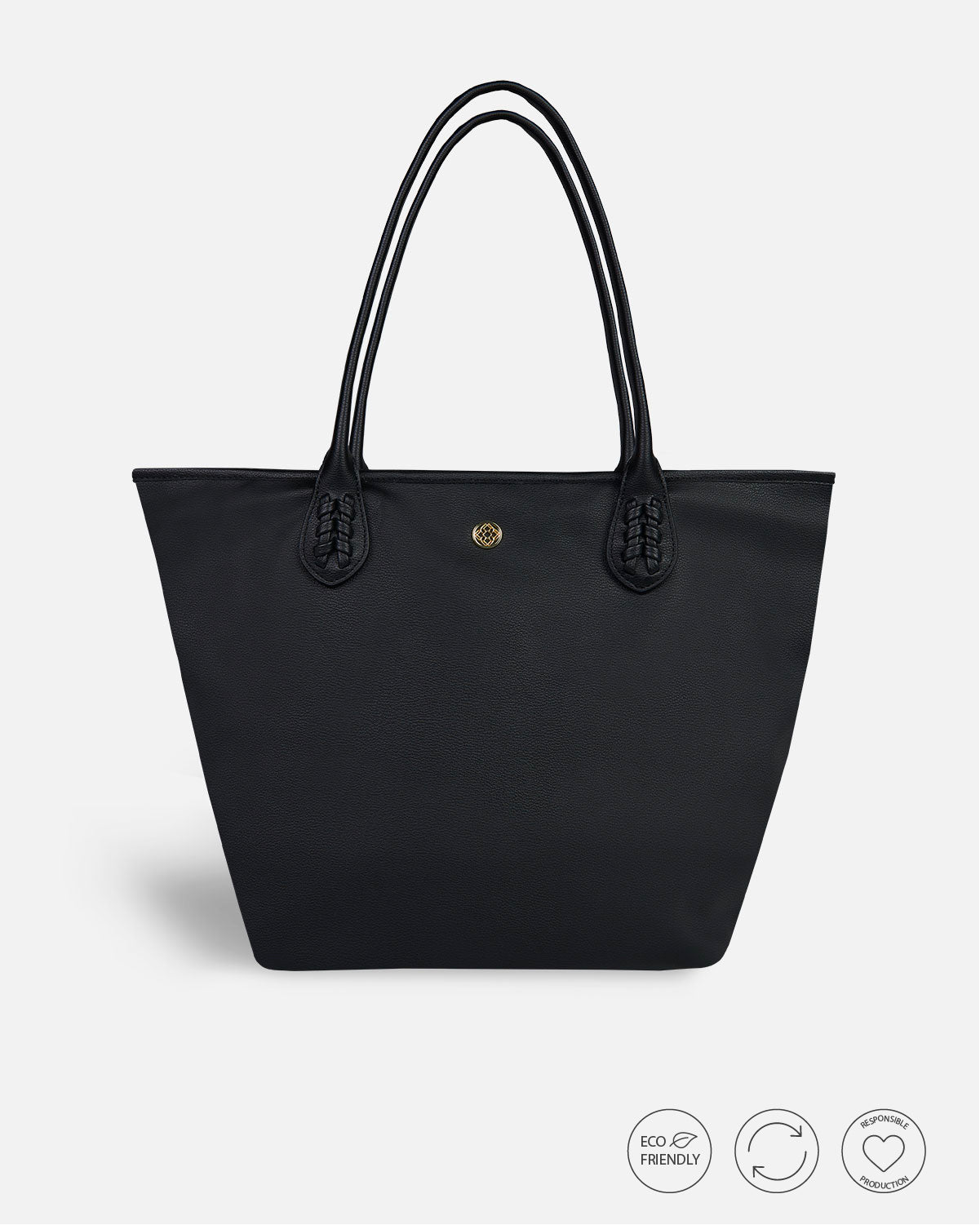 Sac à provisions recyclé noir