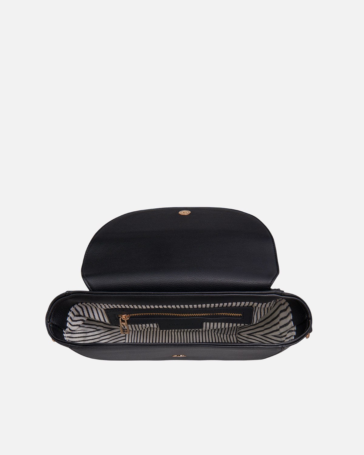 sac à bandoulière noir pour femme à l'intérieur