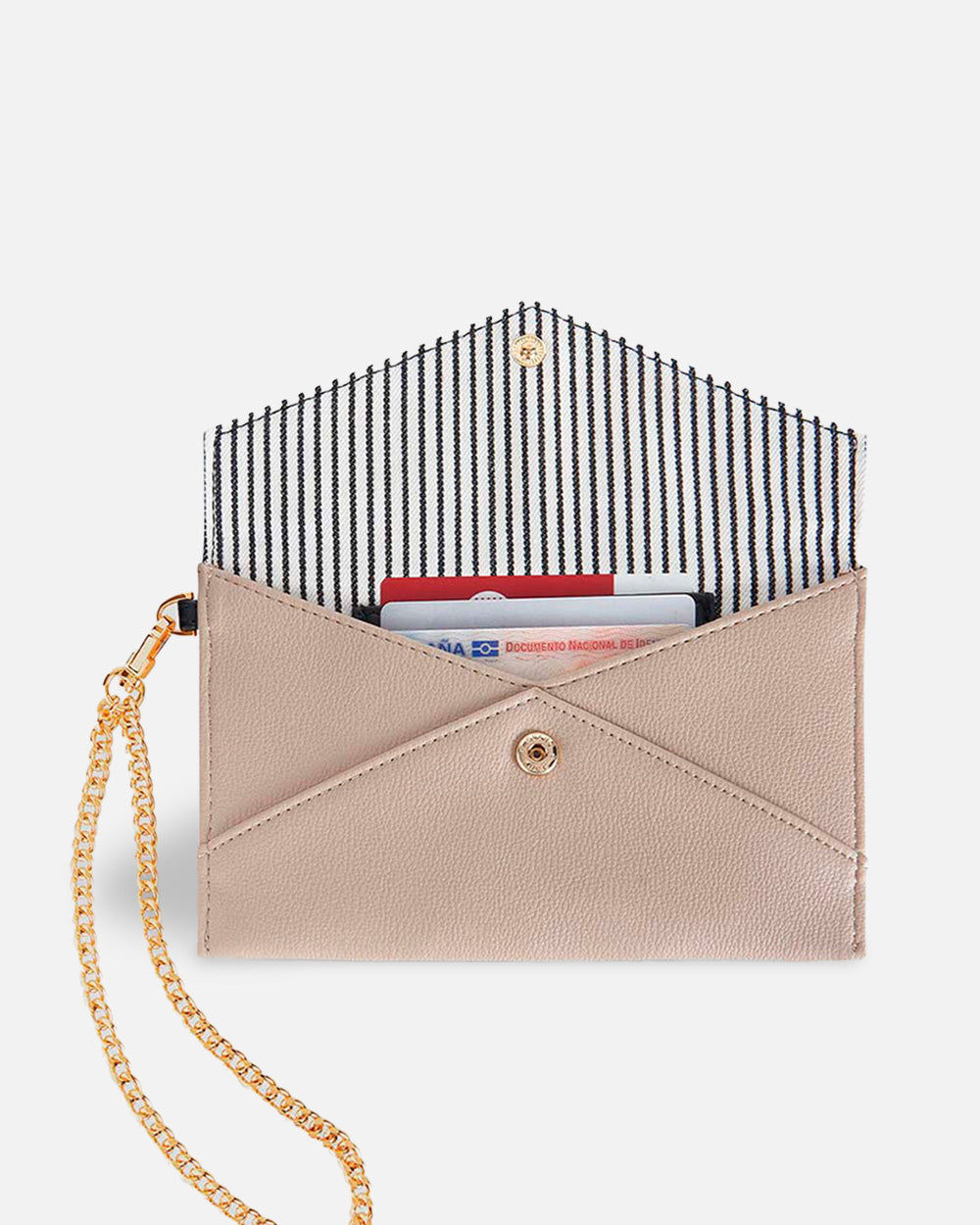 sac à bandoulière beige avec fermeture à bouton pour femmes à l'intérieur