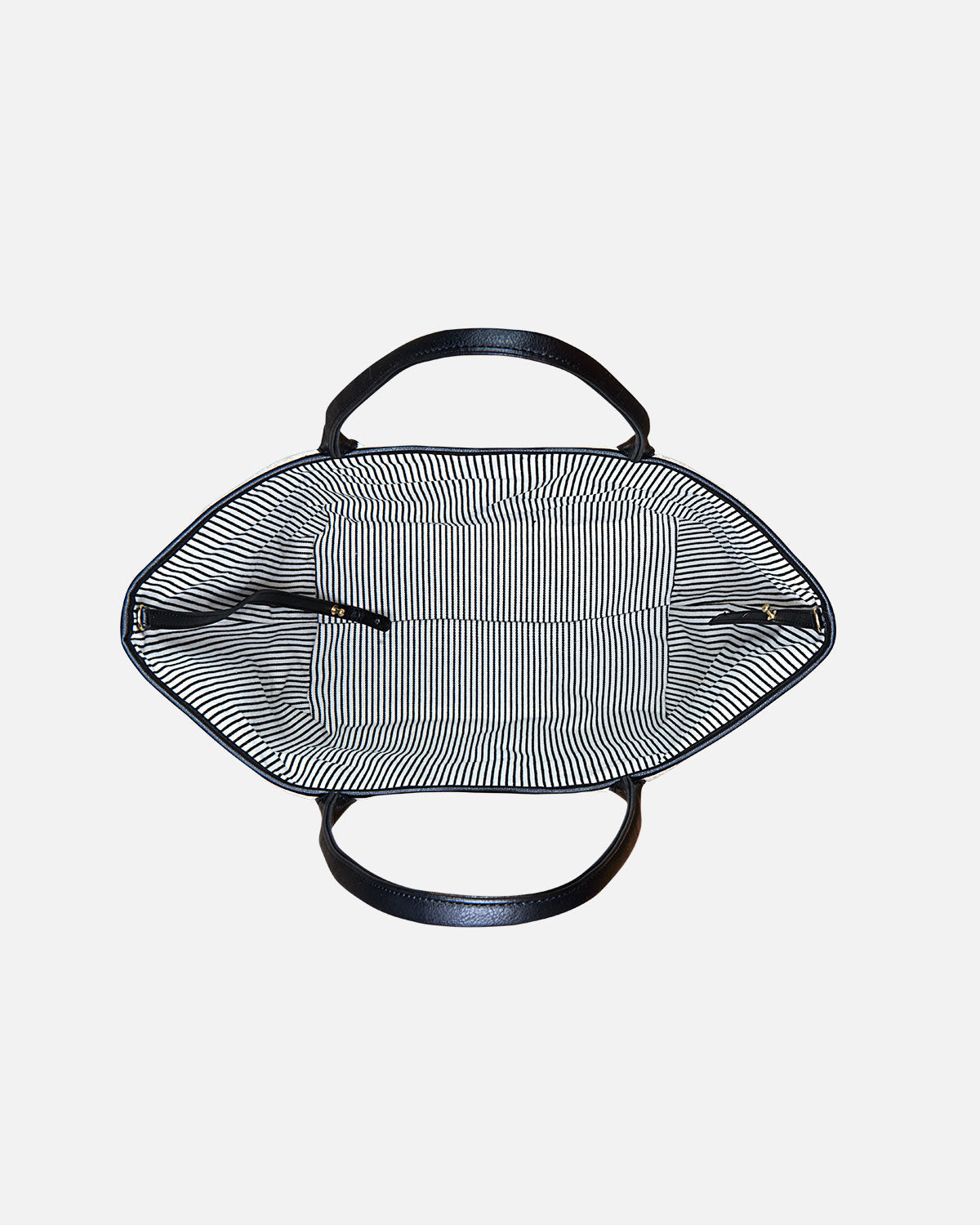 Sac shopper avec intérieur rayé