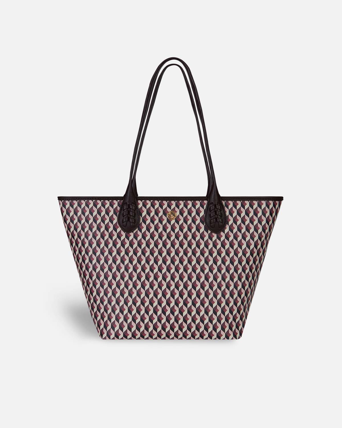 Mini sac à main imprimé rose et rouge