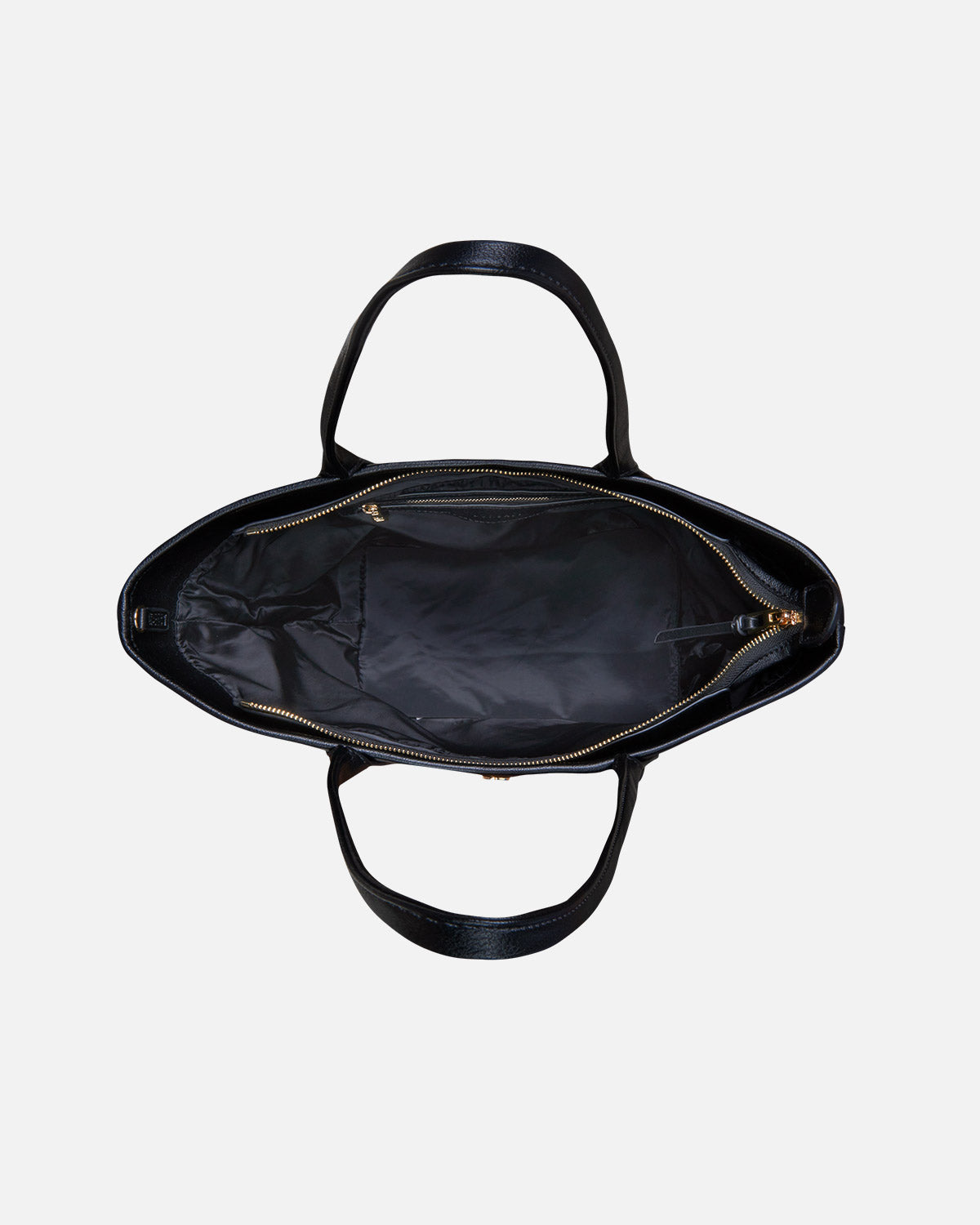Sac à main Kensington Midi noir à l'intérieur