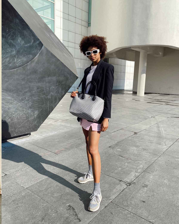 Sac à main Zip Tote Born BW Noir